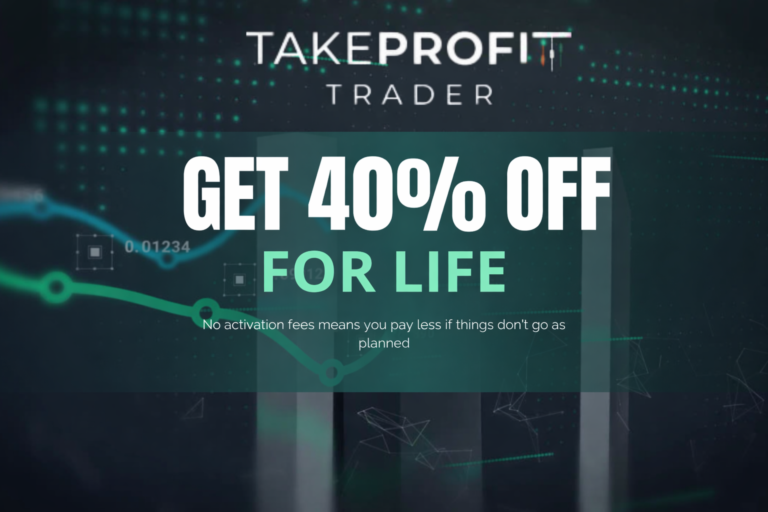 Take Profit Trader Promo Code – Get Up to 40% OFF + No Activation Fees